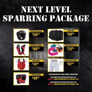 Next Level Sparring Gear Package (ages 13+ and Black Belts)